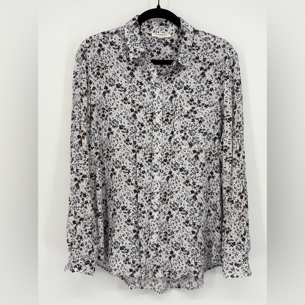 BEACH LUNCH LOUNGE Shirt Floral Button-Up Women’s Large